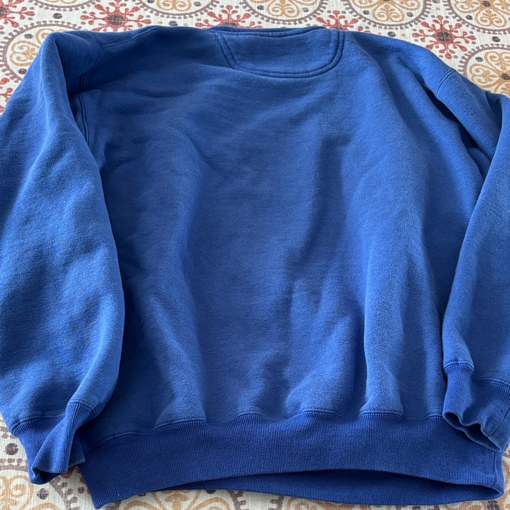 LOGO 7 New York Giants Blue Crewneck 1994 Sweatshirt-L - Picture 7 of 7
